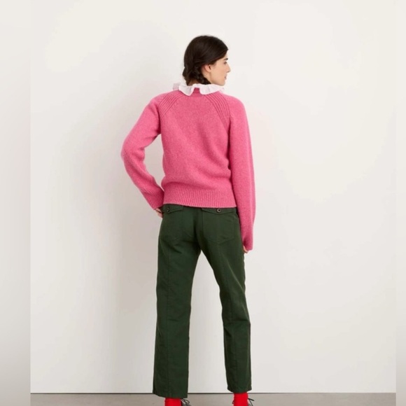 NWOT Alex Mill Greta Crewneck Sweater Wild Orchid Medium - Picture 7 of 12